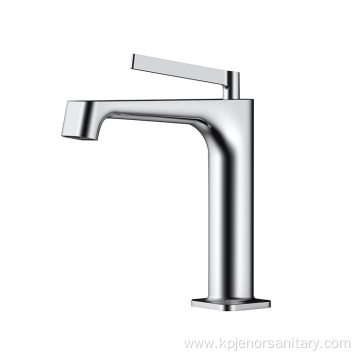 New Modern Bathroom Matt Black Brass Faucet